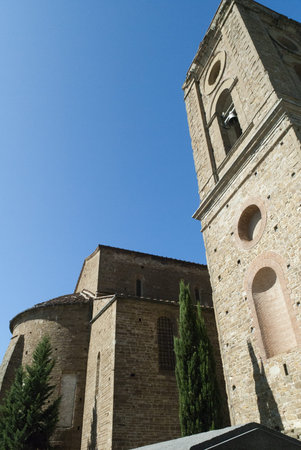 Bell Tower of the Church of San Miniato al Monte in Florence Italyのeditorial素材