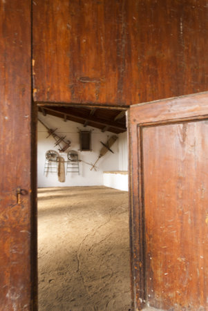 The Lemonaria of the Villa Gamberaia overlooking Florence at Settignano near Florence. This small garden open to the public has many of the typical features of Italian Gardens.のeditorial素材