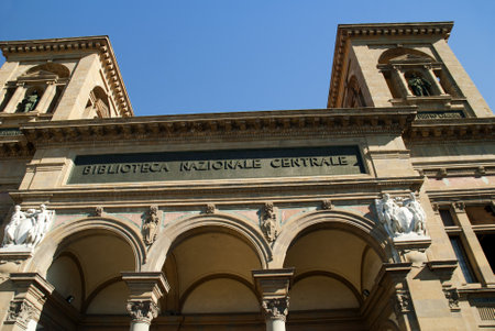 The National Library in Florence Tuscany Italyのeditorial素材