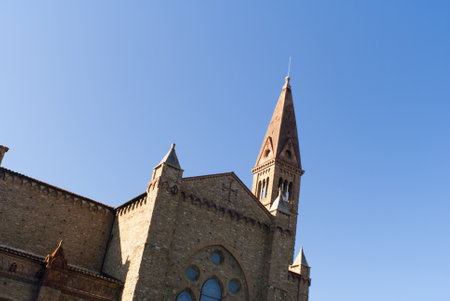 Church tower in Siena Tuscany Italyのeditorial素材