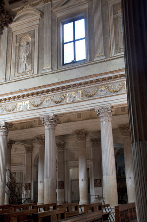 The Cathedral of the Medieval City of Mantua in Lombardy Northern Italyのeditorial素材