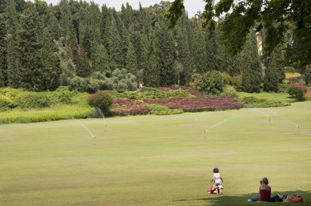 The Sigurta Gardens at Peschiera near Lake Garda Italyのeditorial素材