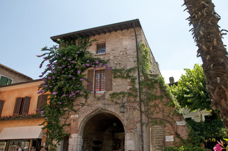 Sirmione on the Southern End of Lake Garda in the Italian Lakesのeditorial素材