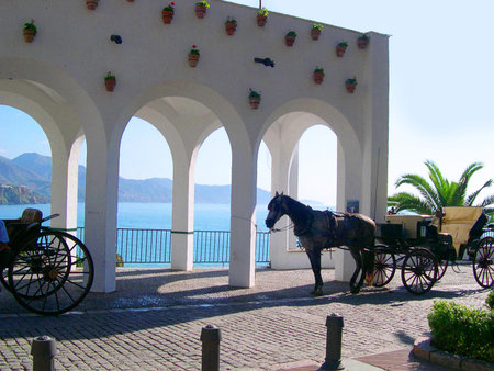 Balcon de Europa in Nerja Andalucia Spainのeditorial素材