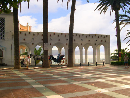 Balcon de Europa in Nerja Andalucia Spainのeditorial素材