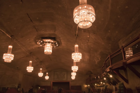 Cathedral in the Salt Mine in Wieliczka Polandのeditorial素材