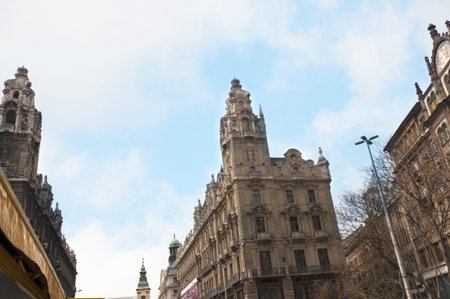 Buildings in Budapest Hungaryのeditorial素材