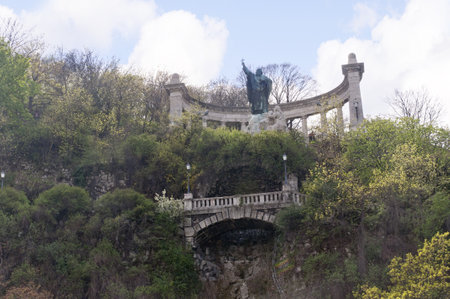 Gellert Hill in Budapest Hungaryのeditorial素材