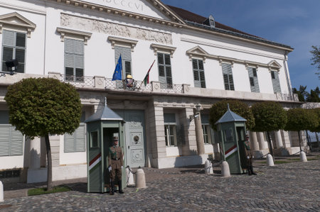 Presidential Palace in Budapest Hungaryのeditorial素材