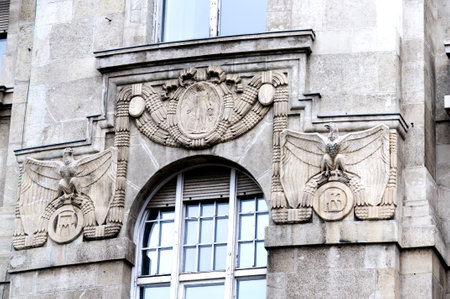 Ornate Buildings in Budapest Hungaryのeditorial素材