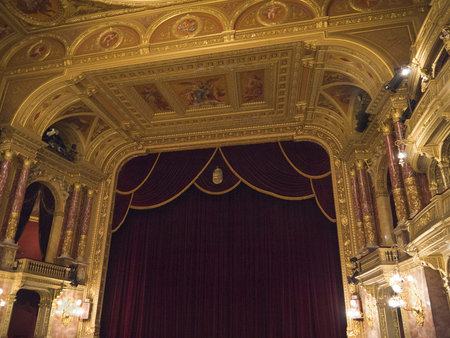 Hungarian State Opera House in Budapest Hungaryのeditorial素材