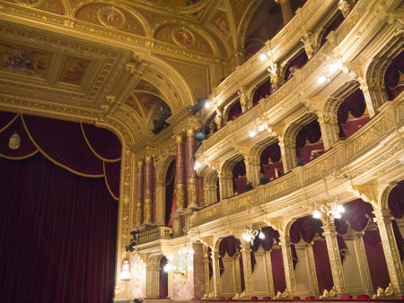 Hungarian State Opera House in Budapest Hungaryのeditorial素材