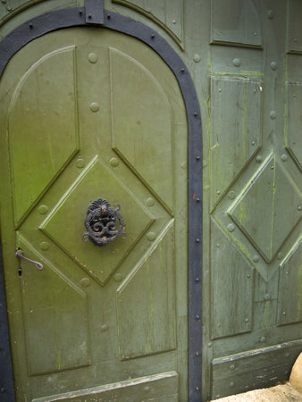 Door in the Castle District of Budapest Hungaryのeditorial素材