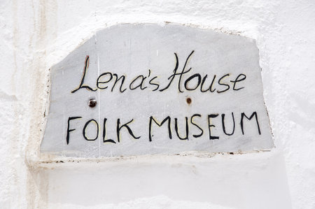 The sights in Chora the Main Town on the island of Mykonos in Greeceのeditorial素材