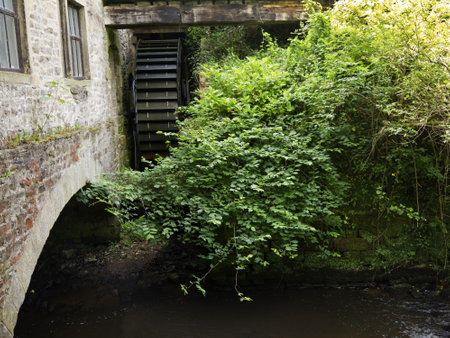 Leeds Liverpool Canal in Skipton North Yorkshireのeditorial素材