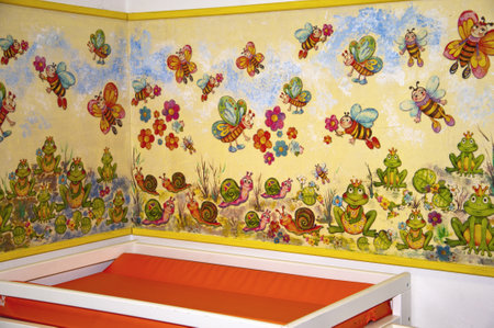 Baby Changing area in Padua Northern Italyのeditorial素材