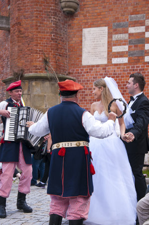 Wedding at Wawel Castle in Krakow Polandのeditorial素材