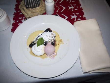Ice cream dessert in Krakow Polandのeditorial素材