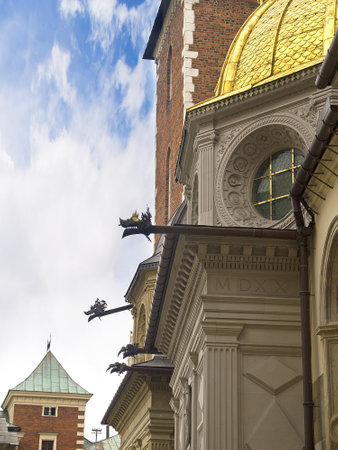 The Cathedral in Wawel Castle in Krakow Polandのeditorial素材