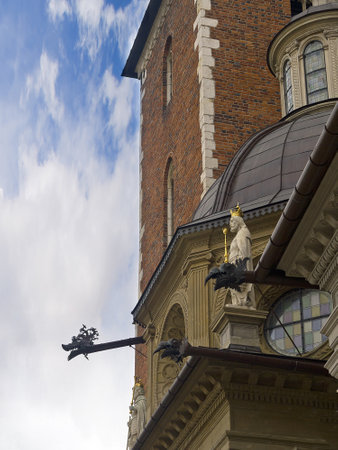The Cathedral in Wawel Castle in Krakow Polandのeditorial素材