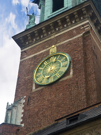 The towers of Wawel Castle in Krakow Polandのeditorial素材