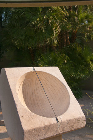 Sundial In The Botanical Gardens in Padua Italy
