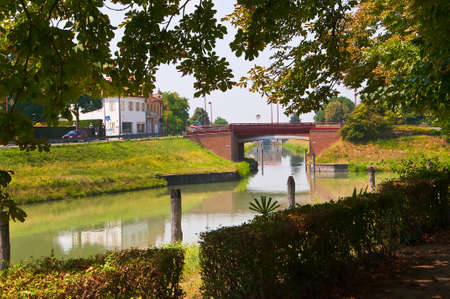  the Brenta Canal between Padua and Veniceの写真素材