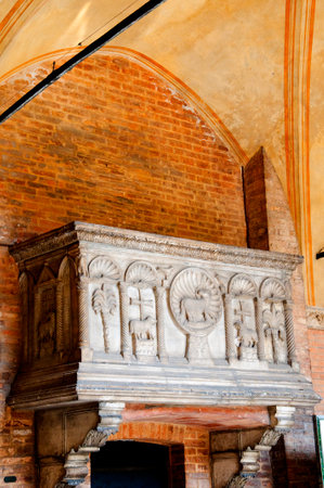 Tomb in the basilica of St Anthony in Padua Italyのeditorial素材