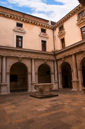 The Town Hall Buildings in Padua Italyのeditorial素材