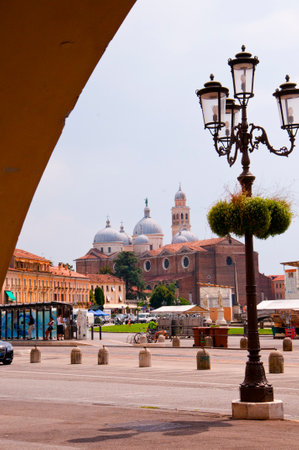 The Church of St Giustina the Prato della Valle in Padua Italyのeditorial素材