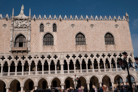 The Beautiful Doge s Palace in Venice Italyのeditorial素材