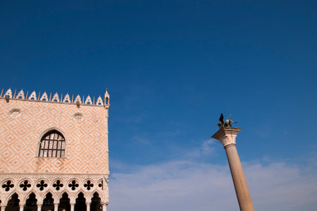 The Beautiful Doge s Palace in Venice Italyのeditorial素材