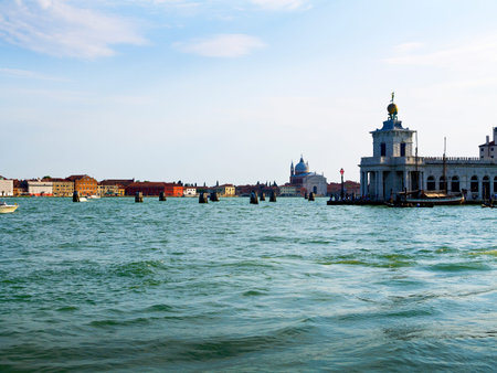 The Venetian Lagoon in Venice Italyのeditorial素材