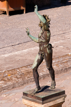 The House of the Dancing Faun in Pompeii Italyのeditorial素材