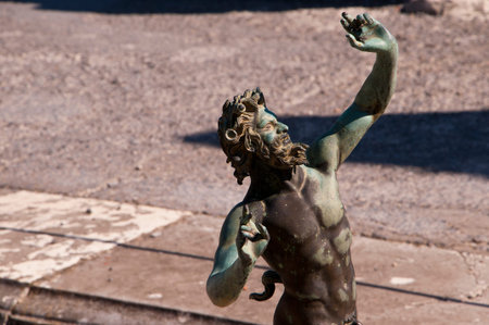 The House of the Dancing Faun in Pompeii Italyのeditorial素材