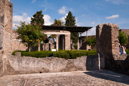 The House of the Dancing Faun in Pompeii Italyのeditorial素材