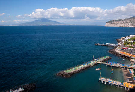 Bathing Platforms in Sorrento Italyの写真素材