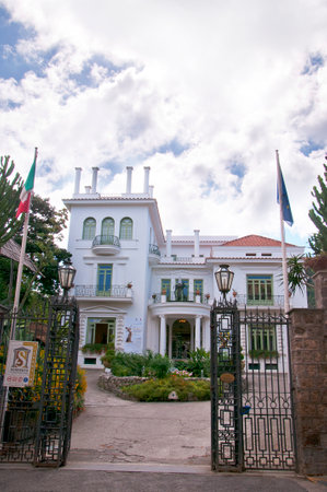 Villa Fiorentino now a public museum in Sorrento Italyのeditorial素材