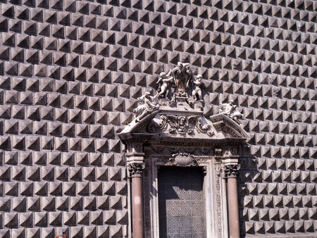 Fortified Palazzo In Naples Italyのeditorial素材