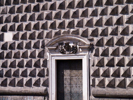 Fortified Palazzo In Naples Italyのeditorial素材