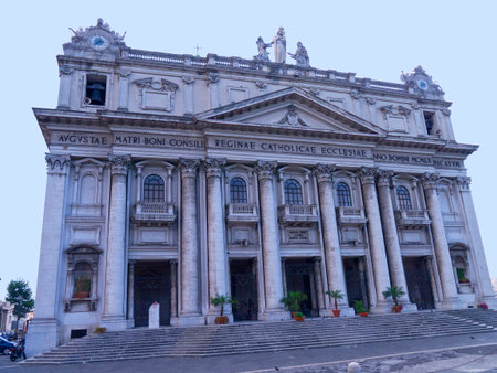 Basilica dell incoronata Maria del Buon Consiglio in Naples Italyのeditorial素材