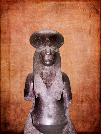 Egyptian Goddess Sekmet in Museum in  England