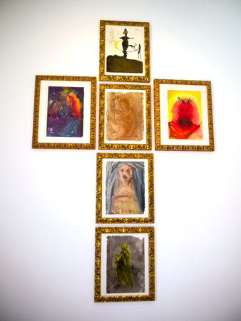 The Art of Salvador Dali in Italian Exhibitionのeditorial素材