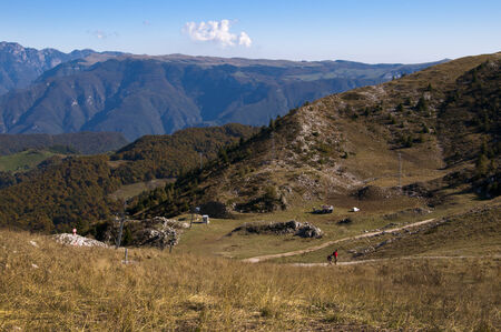 the Summit of Monte Baldo Lake Garda Italyの写真素材