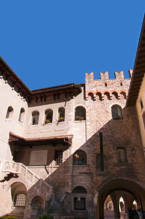 Fortifications in Riva del Garda Italyのeditorial素材