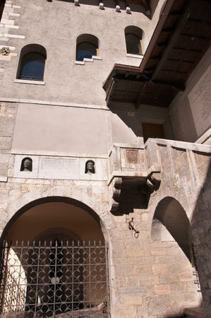 Fortifications in Riva del Garda Italyのeditorial素材