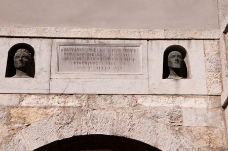 Fortifications in Riva del Garda Italyのeditorial素材