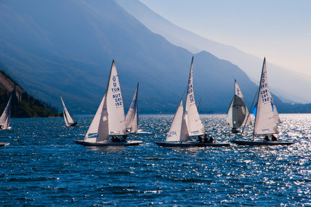 Sailing school on Lake Garda Italy
