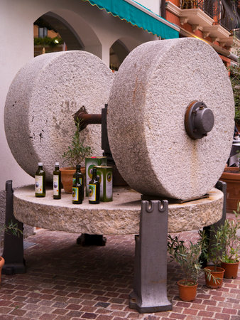 Olive Press in Malcesine on Lake Garda Italyのeditorial素材