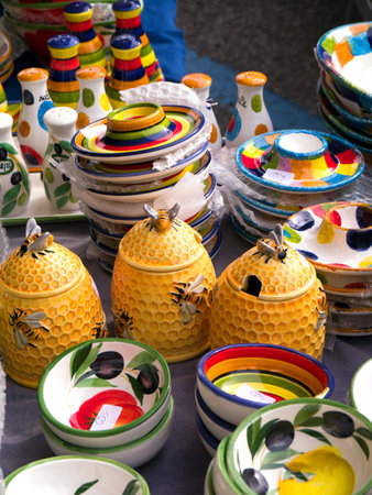 Pottery for sale in Malcesine on Lake Garda Italy